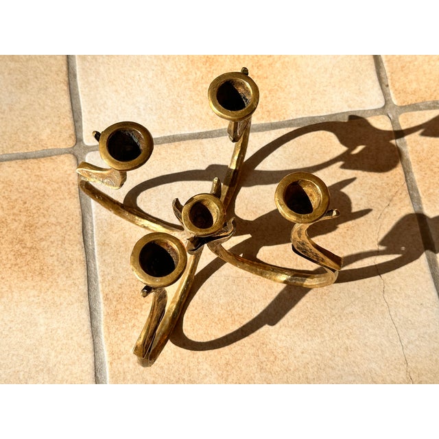 Bronze Metal Art Candleholder from Michael Harjes Metallkunst, 1970s For Sale - Image 15 of 18