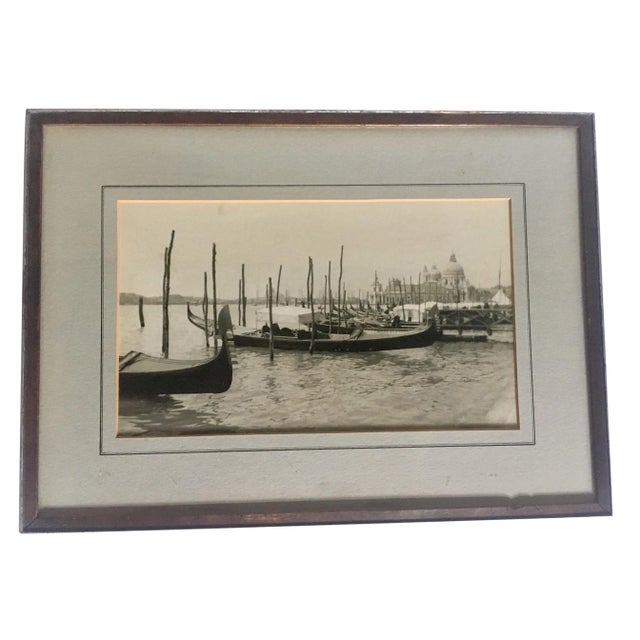 1932 Framed Venice Photograph For Sale