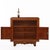 A beautifully crafted French oak server in the manner of Charles Dudouyt, featuring a rectangular case with two removable...