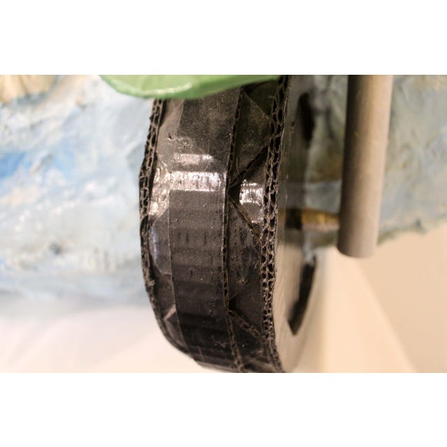 Contemporary Whimsical Mike Leaf the Messiah, Bob Dylan & the Rebbe Paper Mache For Sale - Image 10 of 12