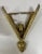 1930s French Art Deco Brass & Frosted Glass Shield Shaped Wall Sconce, a Pair For Sale - Image 14 of 14