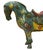 Blue Vintage Chinese Turquoise Blue Flower Cloisonné Enamel Horse Statue For Sale - Image 8 of 12