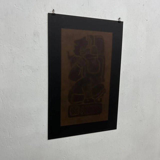 Figurative 1960s Mayan Revival Art Poster For Sale - Image 3 of 10