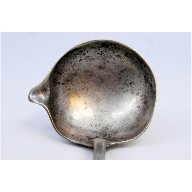 Plain Silver Sauce Spoon For Sale - Image 4 of 9