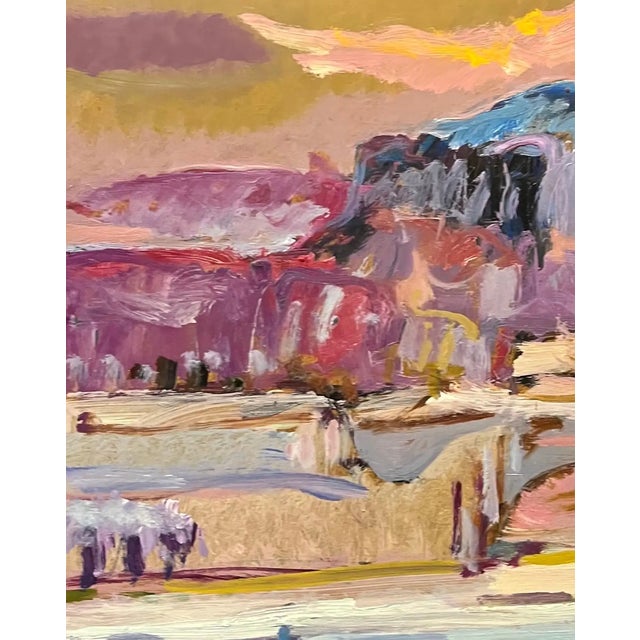 Jean Krille, Landscape 151, 1986, Oil on Masonite For Sale - Image 5 of 8