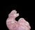 Pink Rooster Natural Rose Quartz Gemstone Chicken Sculpture Large 8.5" For Sale In Los Angeles - Image 6 of 10