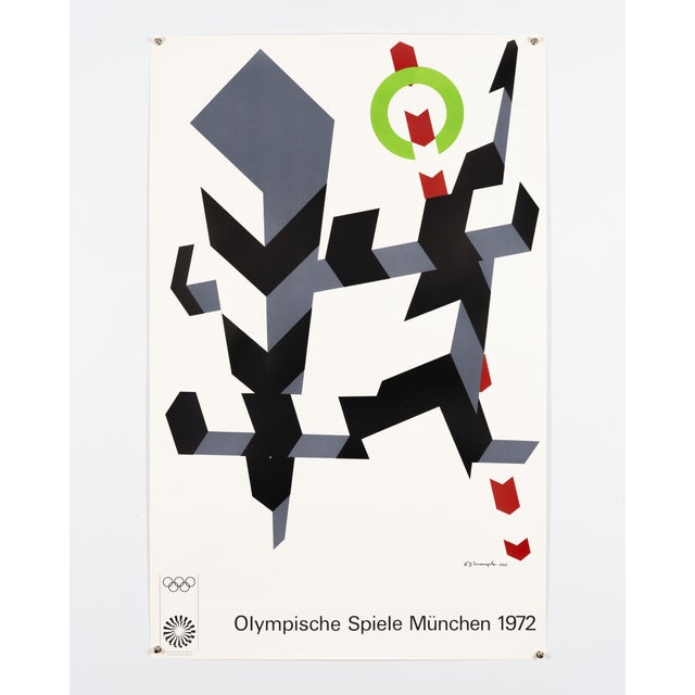 Olympics Serigraph Poster by Allan Darcangelo, 1972 For Sale - Image 3 of 9