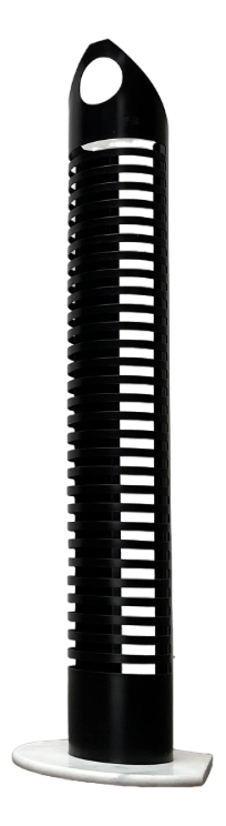 Postmodern Metal and Marble CD Rack Tower, 1980s