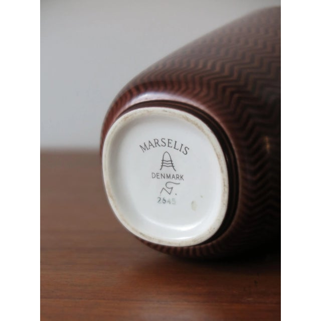 1950s Danish Ceramic Marselis Vase by Nils Thorsson for Royal Copenhagen, 1950s For Sale - Image 5 of 6