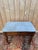Restoration period butcher's block, first third of the 19th century, made of solid wood with a single drawer in the front....