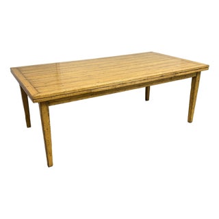 Alder & Company Benchmark Furniture Refectory Extension Dining Table For Sale