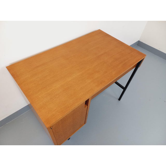 1960s Vintage Multitable Desk in Oak by Jacques Hitier, 1960s For Sale - Image 5 of 18