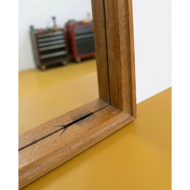 Vintage Model 792 Wall Mirror in Oak from Profil AB Nybrofabriken, Sweden, 1950s For Sale - Image 4 of 5
