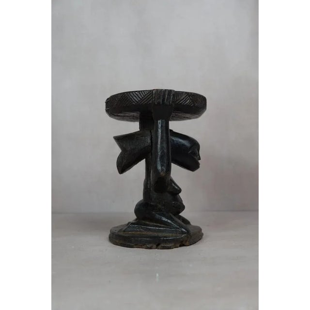 Vintage Wooden Luba Stool For Sale - Image 3 of 5