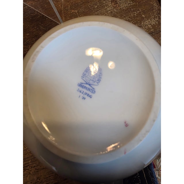 1980s Herend Blue Garland Bowl For Sale - Image 5 of 8