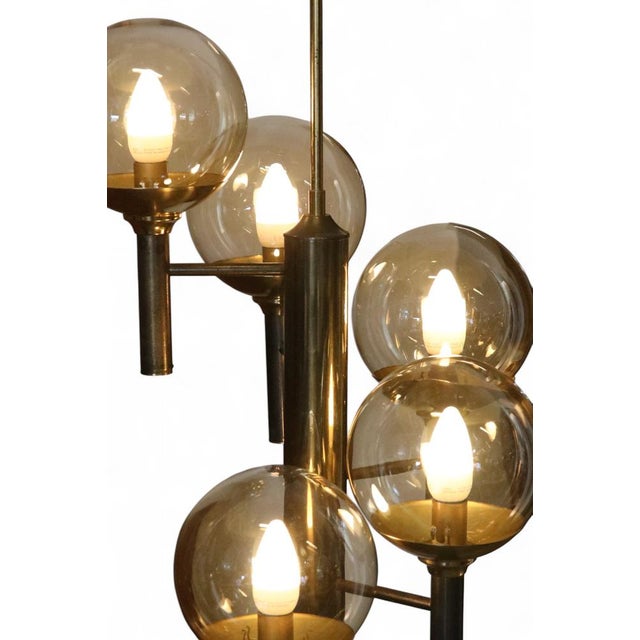 Scandinavian Modern Chandelier by Svend Mejlstrøm for Mejlstrøm Belysning, 1960s For Sale - Image 9 of 18