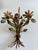 Italian Hand-Painted Tole Floral Bouquet Wall Sconce, 1940s For Sale - Image 12 of 18