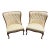Pair of Antique Tufted Back Accent Chairs For Sale