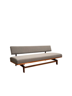 Mid-Century Three-Seater Sofa in Mahogany by Hans Bellmann for Wilkhahn, Germany, 1950s