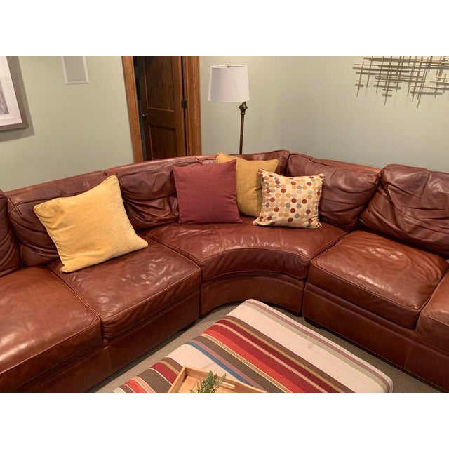 Stickley Series 200 Leather Sectional Sofa Chairish