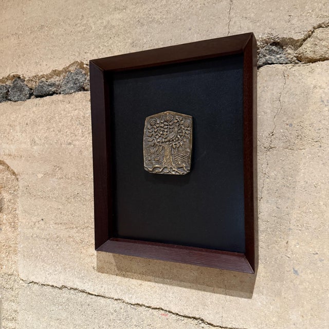 Still Life Italian Bronze Art Framed Mid Century Modern For Sale In San Diego - Image 6 of 7