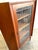 1960s Danish Modern Teak Corner Glass Curio Cabinet or Bar For Sale - Image 5 of 10