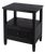 Flagstaff 25 in. W Rectangular Cane 1 Drawer Nightstand with Top Open Shelf, Black Cane For Sale