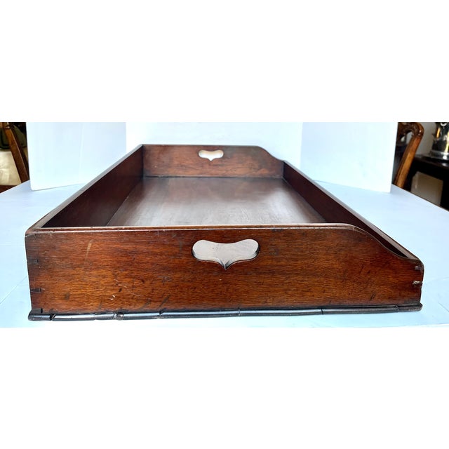 Antique English Mahogany Butlers Tray For Sale In Dallas - Image 6 of 15