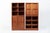 This vintage mid century Danish modern modular cabinet and shelf set in the style of Christian Hvidt is circa 1980. The...