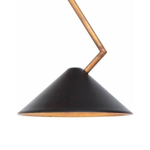 Grenverk Black Brass Pendant Lamp by Johan Carpner for Konsthantverk Tyringe For Sale - Image 3 of 5