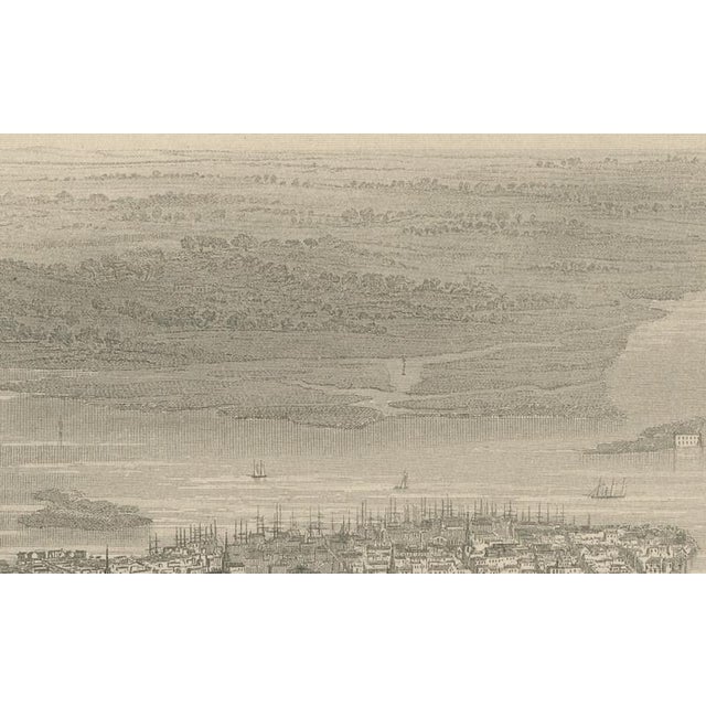 Birds-Eye View of Charleston, 1800s, Paper For Sale - Image 3 of 10