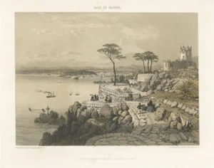 Benoist, Nice Near Mont Boron in France, 1865, Print