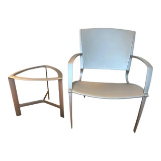 Brown Jordan Aero Lounge Chair and Table by Richard Frinier For Sale