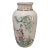 Vintage Asian Japanese Inspired Hand Painted Figural Geisha Floral Vase Signed For Sale