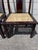 5pc Vintage Asian Dining Set Wood Cane Chinoiserie Kitchen Furniture For Sale - Image 9 of 10
