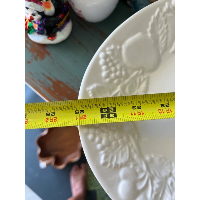 Ceramic Very Rare Large Martell Cognac Advertising Platter or Tray For Sale - Image 7 of 8