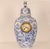 Antique Delft Vase Clock, Blue White Chinoiserie Vase Kangxi Style, Foo Dog Finial For Sale - Image 14 of 14