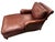 English Classic Leather Chaise Lounge For Sale - Image 3 of 16