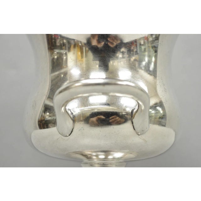 Leonard Vintage Leonard Small Silver Plated Trophy Cup Urn Champagne Chiller Ice Bucket For Sale - Image 4 of 15