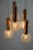 Mid-Century Copper & Glass Chandelier, 1970s For Sale - Image 4 of 6