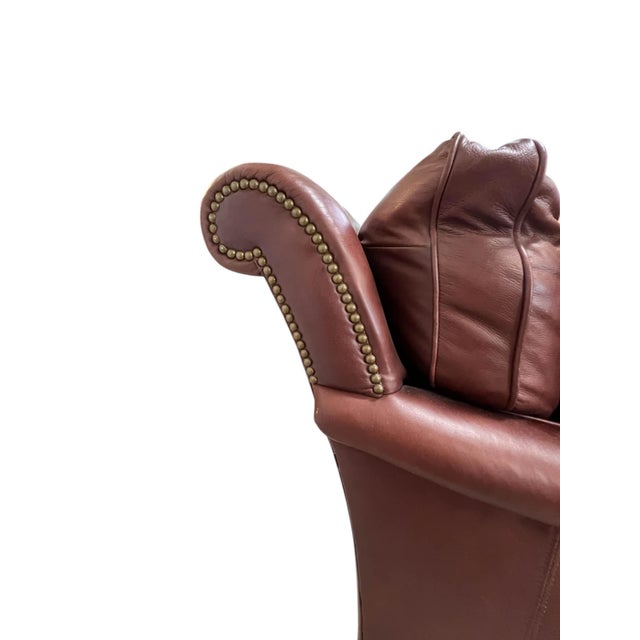 Classic Leather Chaise Lounge For Sale - Image 10 of 16