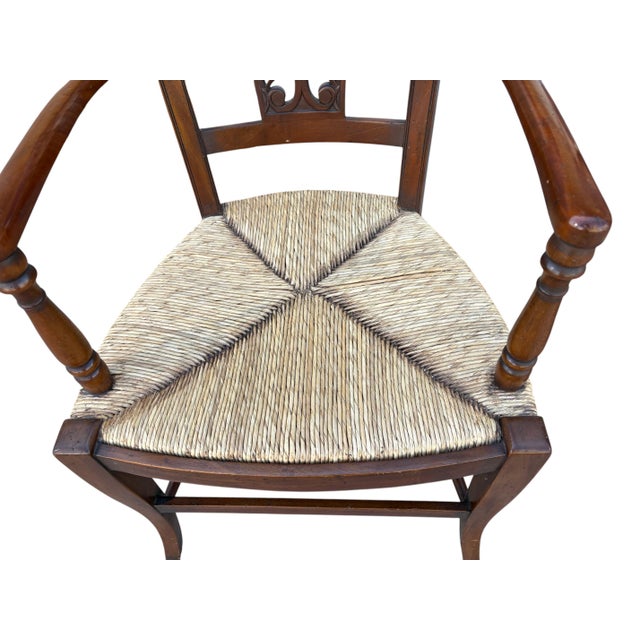 Italian Style Provincial Dining Chairs Set of 8 For Sale - Image 4 of 5