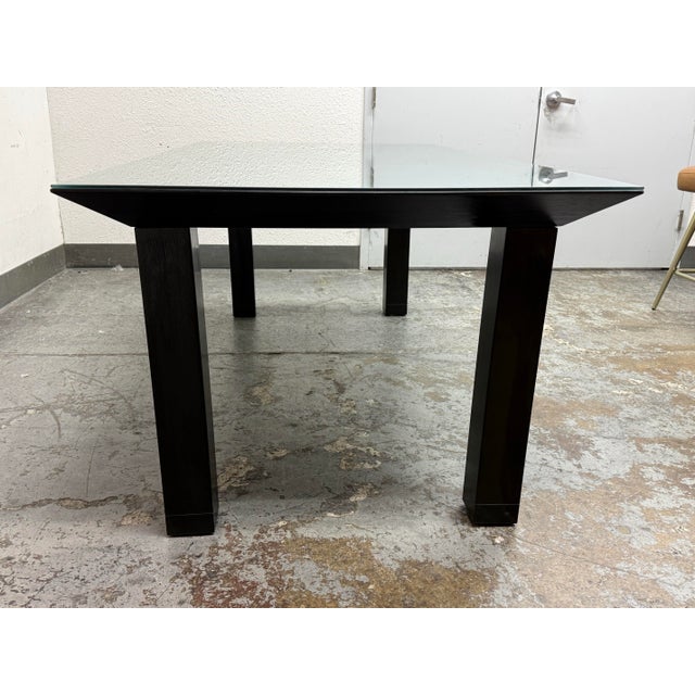 Conde House Ohashi Table + Granite Inlay + Glass Top For Sale - Image 4 of 12