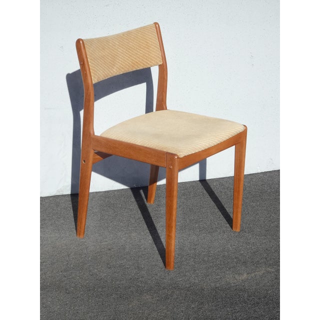 1990s Set of Four Mid Century Modern D-Scan Style Dining Room Chairs For Sale - Image 5 of 17