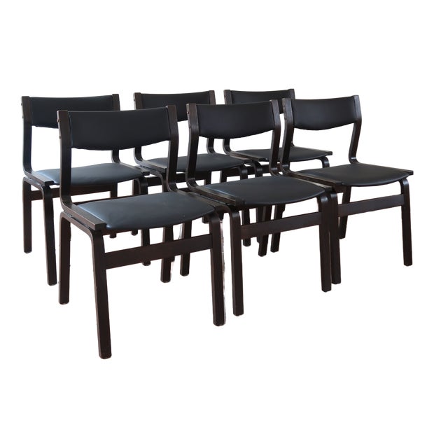 Danish Dining Chairs attributed to Skovmand & Andersen, 1960s, Set of 6 For Sale