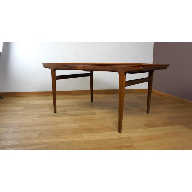 Uldum Møbelfabrik Danish Teak Dining Table by Johannes Andersen for Uldum Mobelfabrik, 1960 For Sale - Image 4 of 17