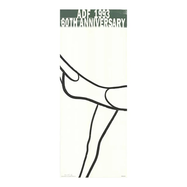 1993 Alex Katz 'American Dance Festival 1993' Pop Art Black,Green,White Lithograph For Sale