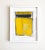 2020s "Static 401" Contemporary Minimalist Abstract Yellow Mixed-Media Painting, Framed For Sale - Image 5 of 5