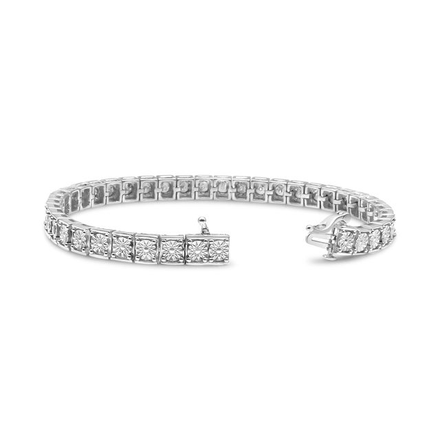 Want to level up your tennis bracelet game? This stunning piece that features 25 natural round diamonds that total up to...
