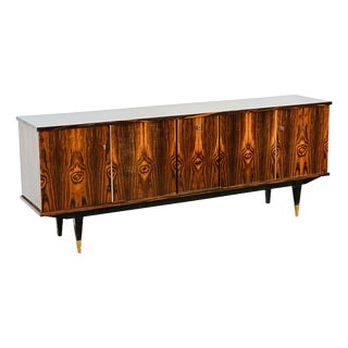 Art Deco French Macassar Sideboard by Jacques-Émile Ruhlmann, 1950s For Sale